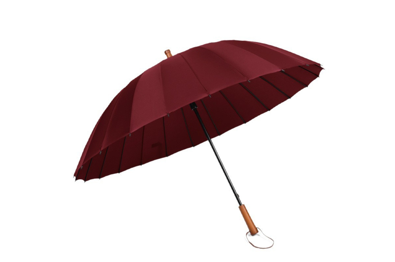 24骨实木手柄伞  YK-24K252